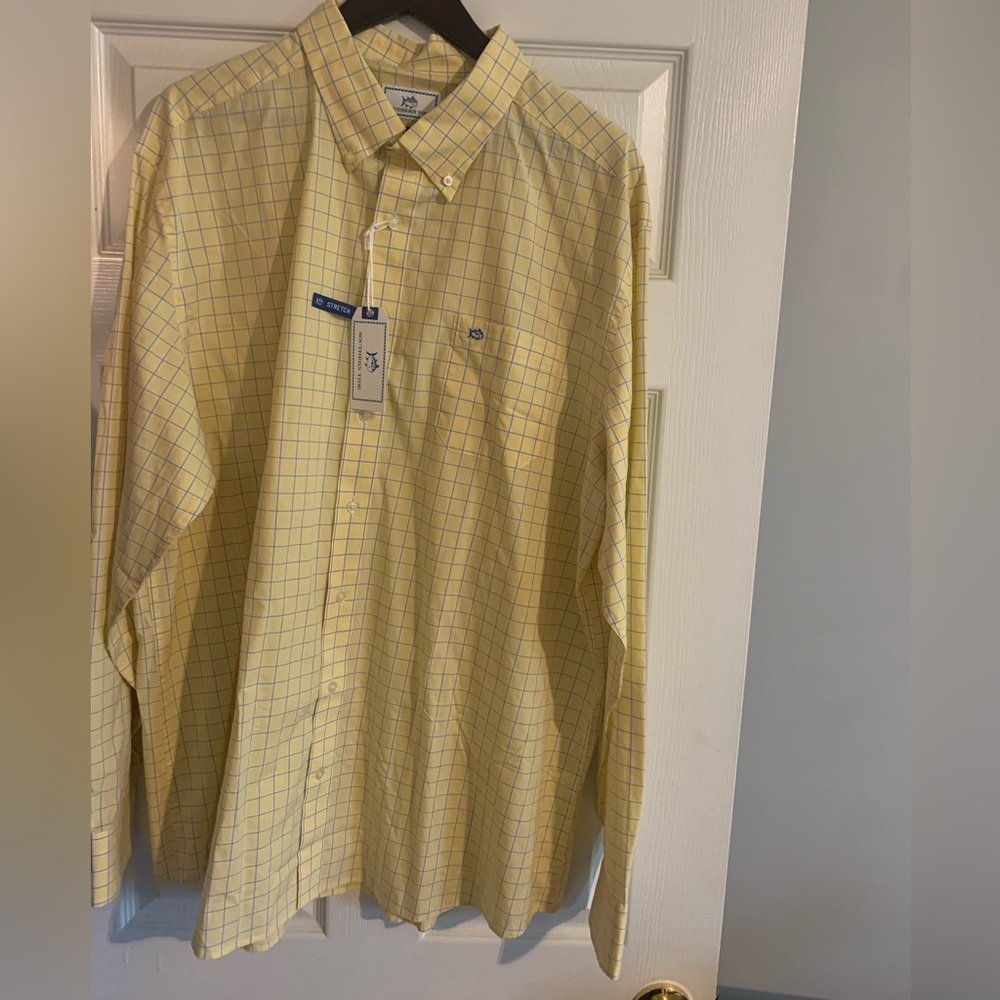 SOUTHERN TIDE • XXL • YELLOW BUTTON DOWN • BRAND NEW WITH TAGS
